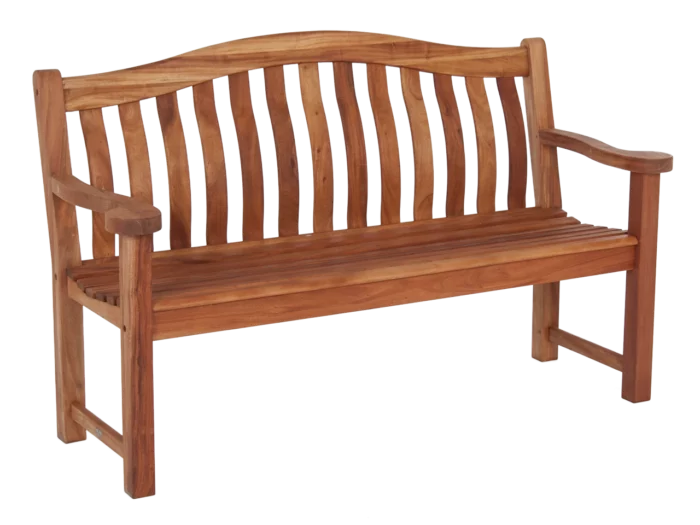 Alexander Rose Turnberry Oiled Mahogany Bench 5ft