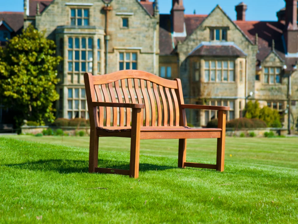 Alexander Rose Turnberry Oiled Mahogany 4ft Luxury Hardwood Bench
