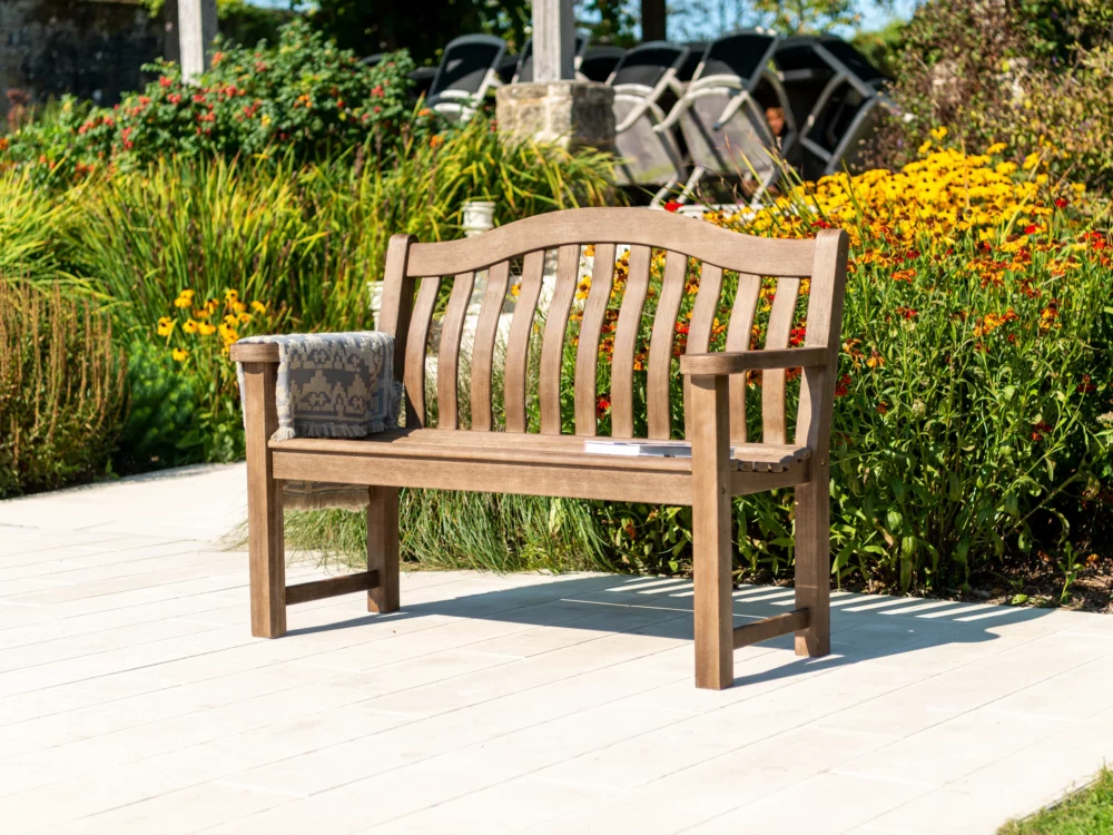 Alexander Rose Turnberry Chestnut Acacia 4ft High Quality Hardwood Bench